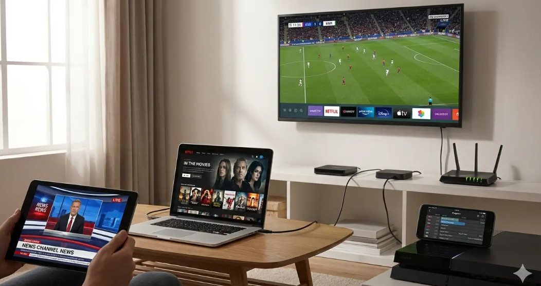 IPTV für Fußballfans: Live-Spiele, Sportkanäle und WM 2026 auf Smart TV, Fire TV Stick und Android TV in Deutschland und Österreich stabil sehen.
