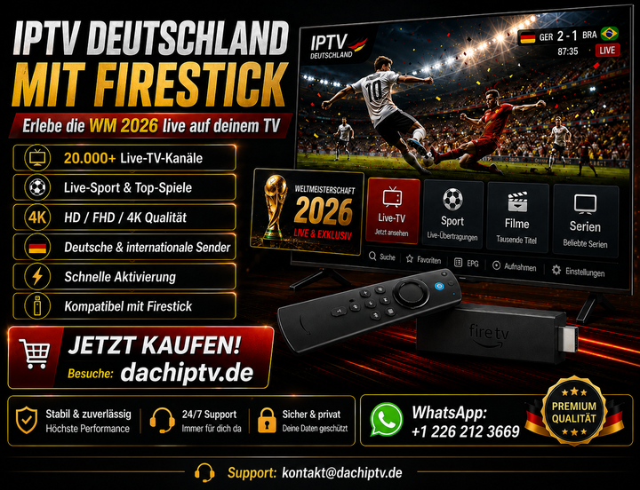 IPTV Fire TV Stick 4K Streaming Gerät für Fernseher